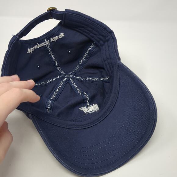 Vineyard Vines Mackinac Island Slideback Baseball Cap Blue One Size Adjustable - Picture 7 of 9